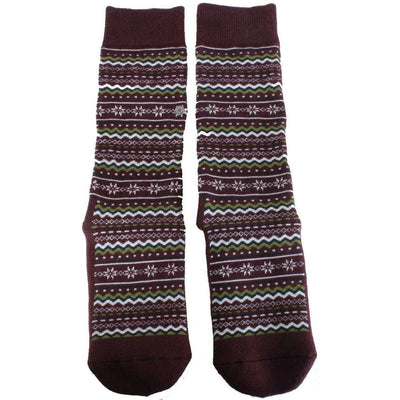 Burlington Burgundy Holiday Homepad Socks