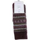 Burlington Burgundy Holiday Homepad Socks