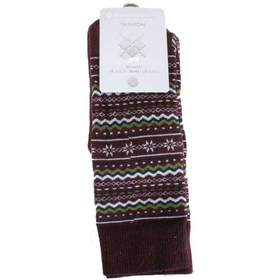 Burlington Burgundy Holiday Homepad Socks