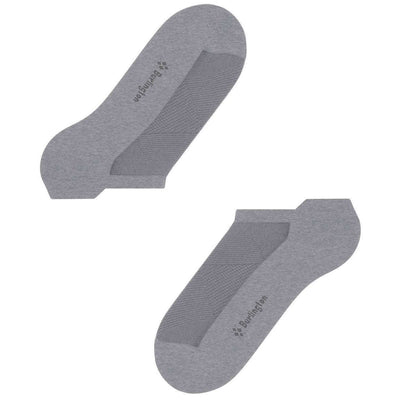 Burlington Grey Athleisure Sneaker Socks