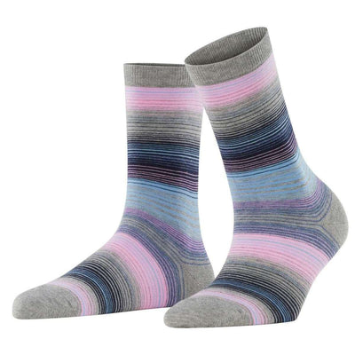 Burlington Grey Stripe Socks