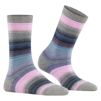 Burlington Grey Stripe Socks