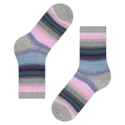 Burlington Grey Stripe Socks