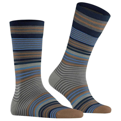 Burlington Grey Stripe Socks