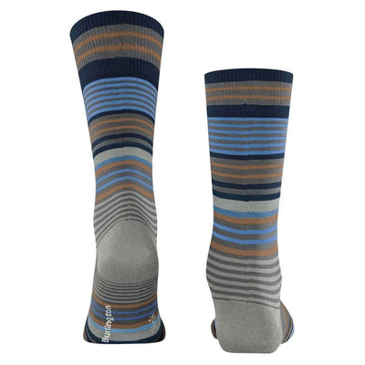Burlington Grey Stripe Socks