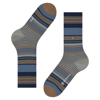 Burlington Grey Stripe Socks