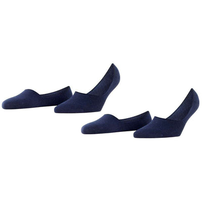 Burlington Navy Everyday Invisible 2 Pack Socks