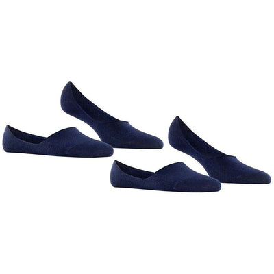 Burlington Navy Everyday Invisible 2 Pack Socks