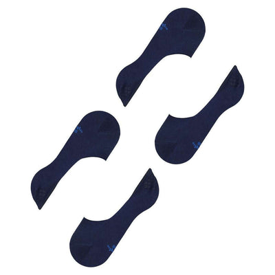 Burlington Navy Everyday Invisible 2 Pack Socks
