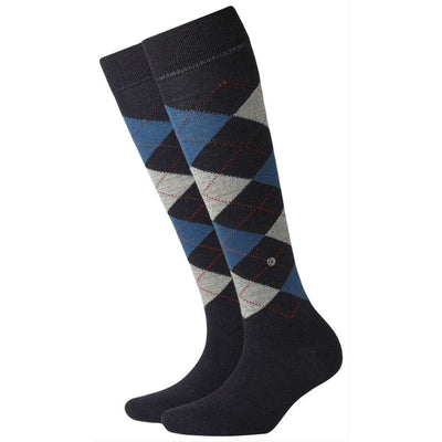 Burlington Navy Marylebone Knee High Socks