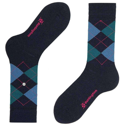 Burlington Navy Marylebone Socks