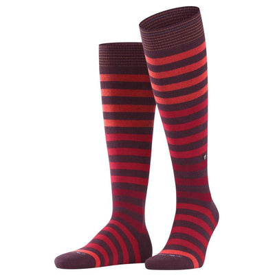 Burlington Red Blackpool Knee High Socks