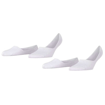 Burlington White Everyday Invisible 2 Pack Socks