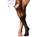Falke Brown No10 Pure Fil d'Ecosse Smooth Ribbed Knit Socks