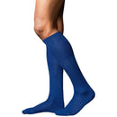 Falke Blue No13 Finest Piuma Cotton Knee High Socks