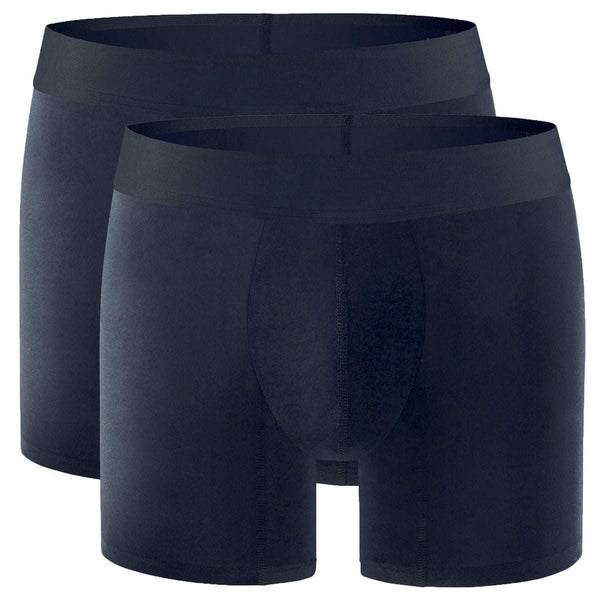 Comfyballs Black 2 Pack Cotton Long Boxer