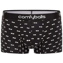Comfyballs Black Cotton Regular Boxer