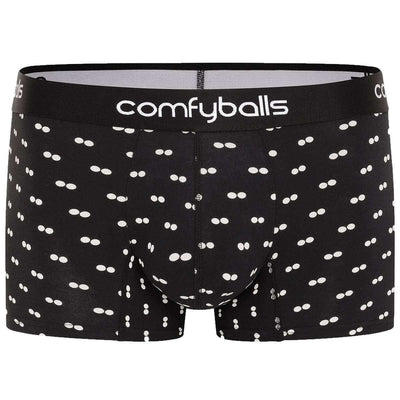 Comfyballs Black Cotton Regular Boxer