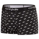 Comfyballs Black Cotton Regular Boxer