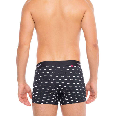 Comfyballs Black Cotton Regular Boxer