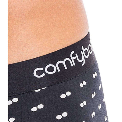 Comfyballs Black Cotton Regular Boxer