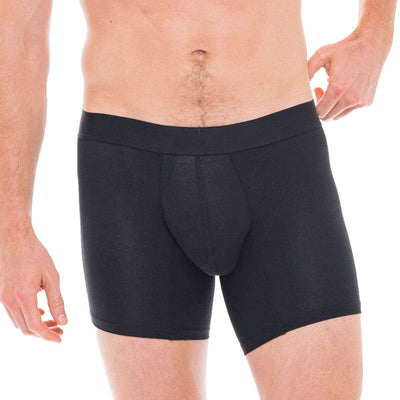Comfyballs Black No Show Cotton Long Boxer