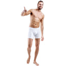 Comfyballs White Cotton Long Boxer