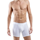 Comfyballs White Cotton Long Boxer