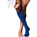 Falke Blue No13 Finest Piuma Cotton Knee High Socks