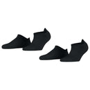 Esprit Black Active Basic 2 Pack Sneaker Socks