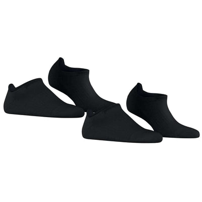 Esprit Black Active Basic 2 Pack Sneaker Socks