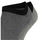 Esprit Black Allover Stripe 2 Pack Sneaker Socks
