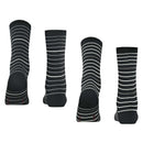 Esprit Black Fine Stripe 2 Pack Socks