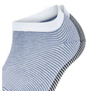 Esprit Blue Allover Stripe 2 Pack Sneaker Socks