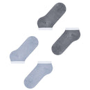 Esprit Blue Allover Stripe 2 Pack Sneaker Socks