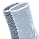 Esprit Blue Allover Stripe 2 Pack Socks