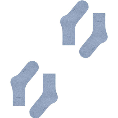 Esprit Blue Basic Easy 2 Pack Socks