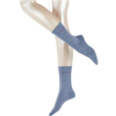 Esprit Blue Basic Pure 2 Pack Socks