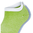 Esprit Green Allover Stripe 2 Pack Sneaker Socks