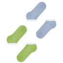 Esprit Green Allover Stripe 2 Pack Sneaker Socks