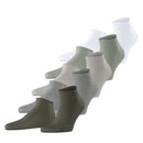Esprit Green Solid Mix 5 Pack Sneaker Socks