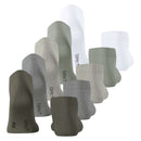 Esprit Green Solid Mix 5 Pack Sneaker Socks
