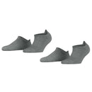 Esprit Grey Active Basic 2 Pack Sneaker Socks