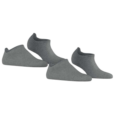 Esprit Grey Active Basic 2 Pack Sneaker Socks