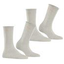 Esprit Grey Basic Pure 2 Pack Socks