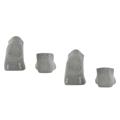 Esprit Grey Mesh Dot 2 Pack Sneaker Socks