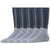 Esprit Grey Solid 5 Pack Sneaker Socks