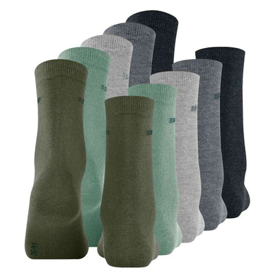 Esprit Grey Solid Mix 5 Pack Socks