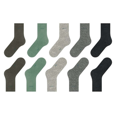 Esprit Grey Solid Mix 5 Pack Socks