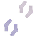 Esprit Lilac Allover Stripe 2 Pack Socks